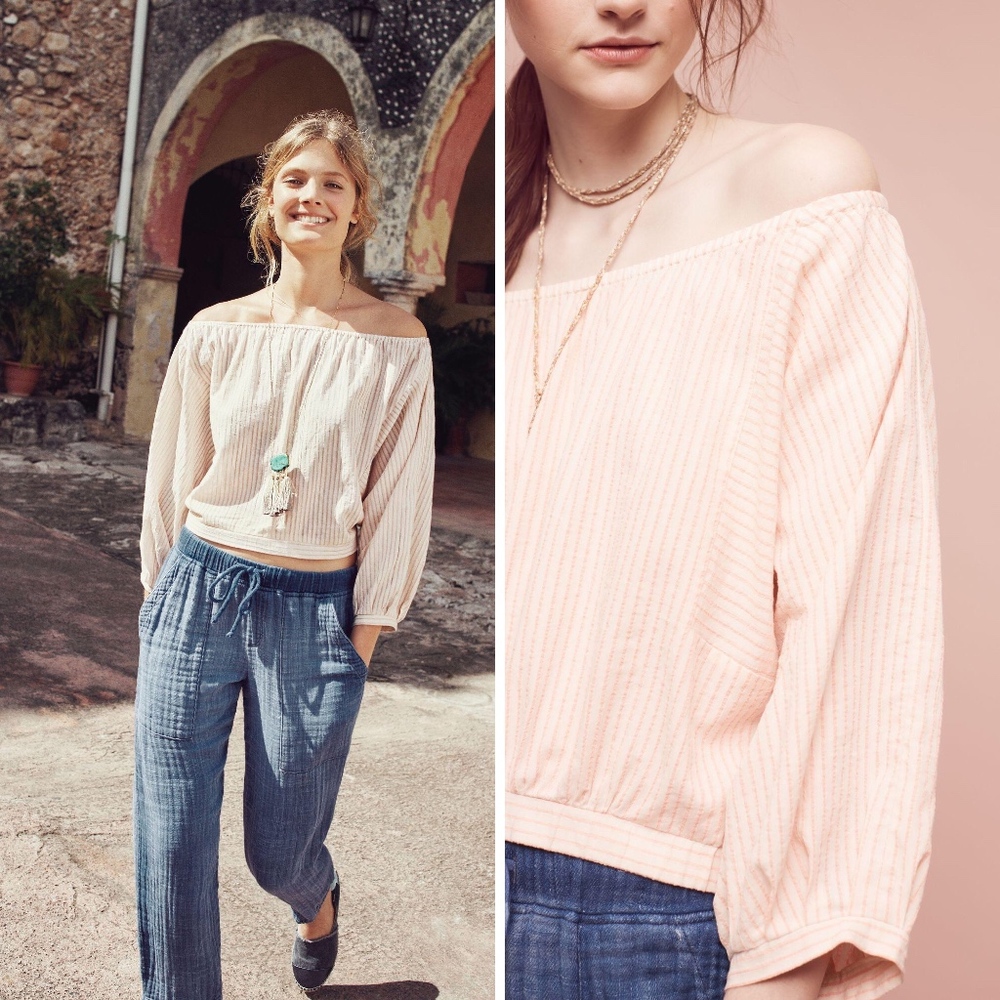 Anthropologie Off-The-Shoulder Top